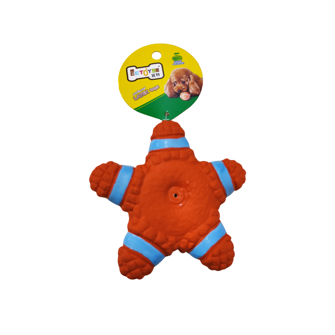 Pet Toy - Latex Star Squeaky