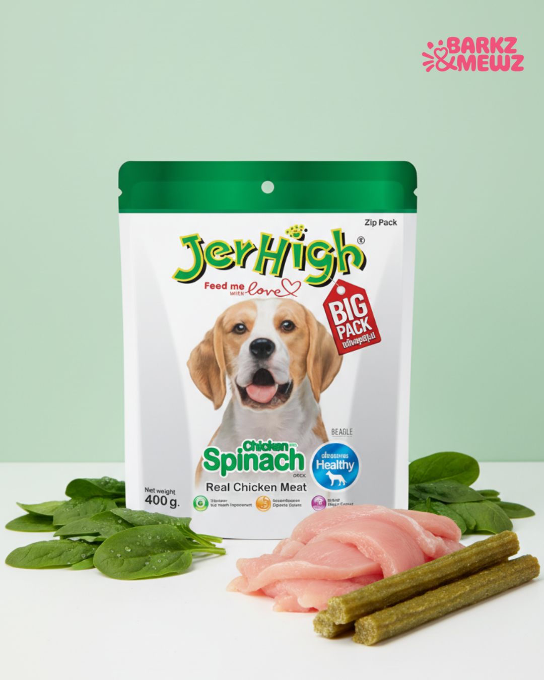 Jerhigh 400g Spinach view 6