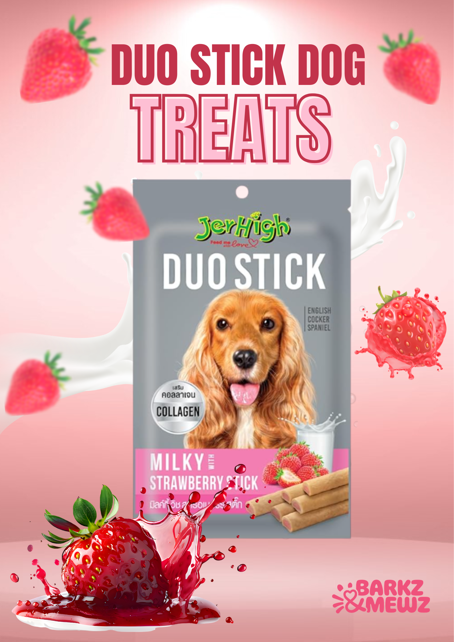 Jerhigh 50g (Pack of 6) Strawberry