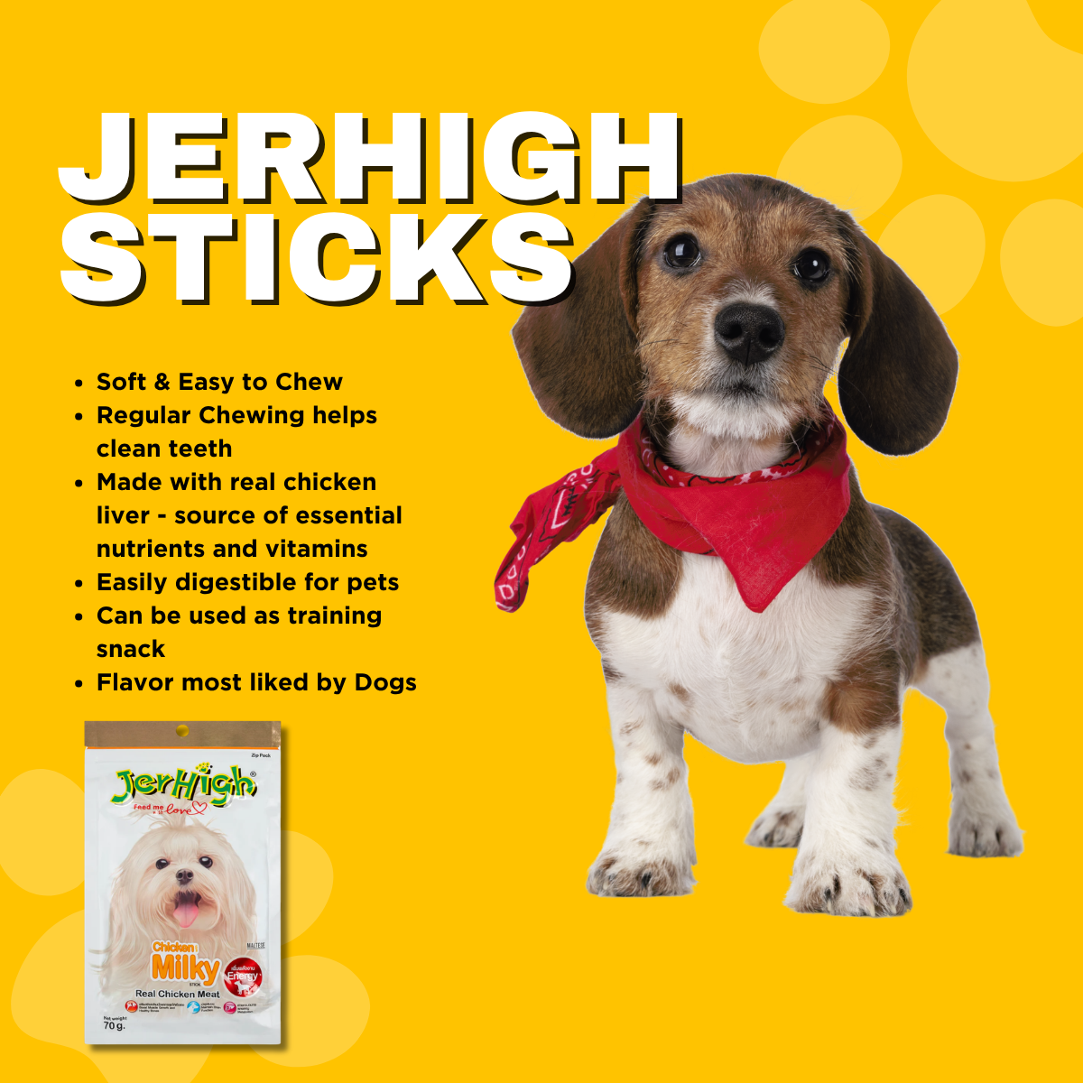 Jerhigh 70g Milky (Pack of 4) view 2