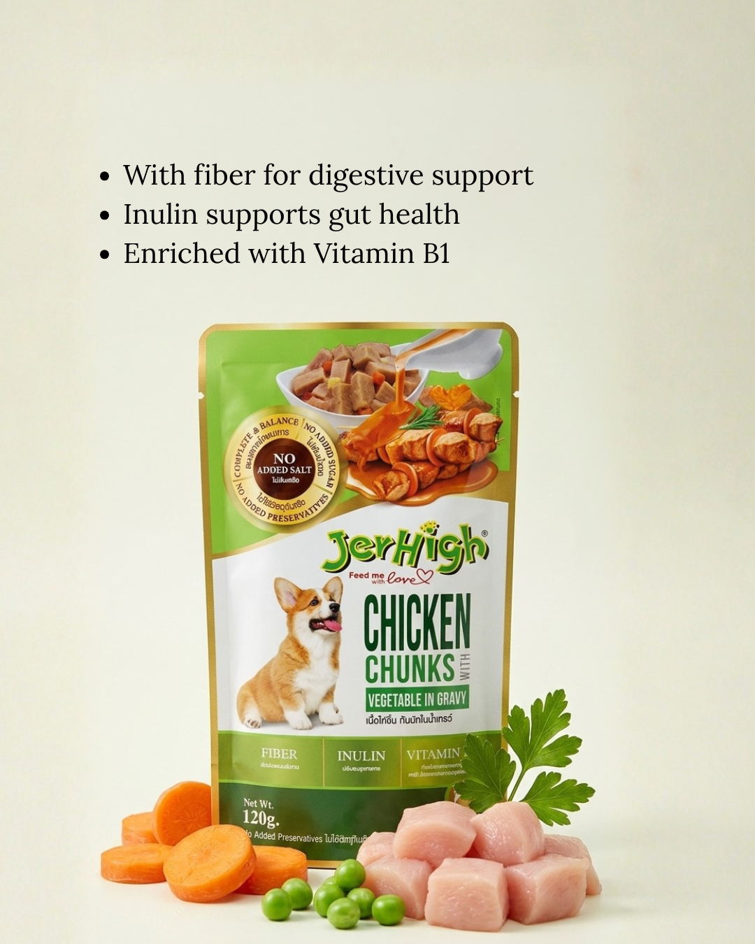 Jerhigh Gravy 120g Chicken & Veg view 6