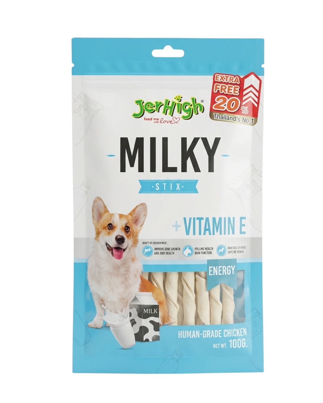 Jerhigh 100g (Pack of 2) Milky view 2