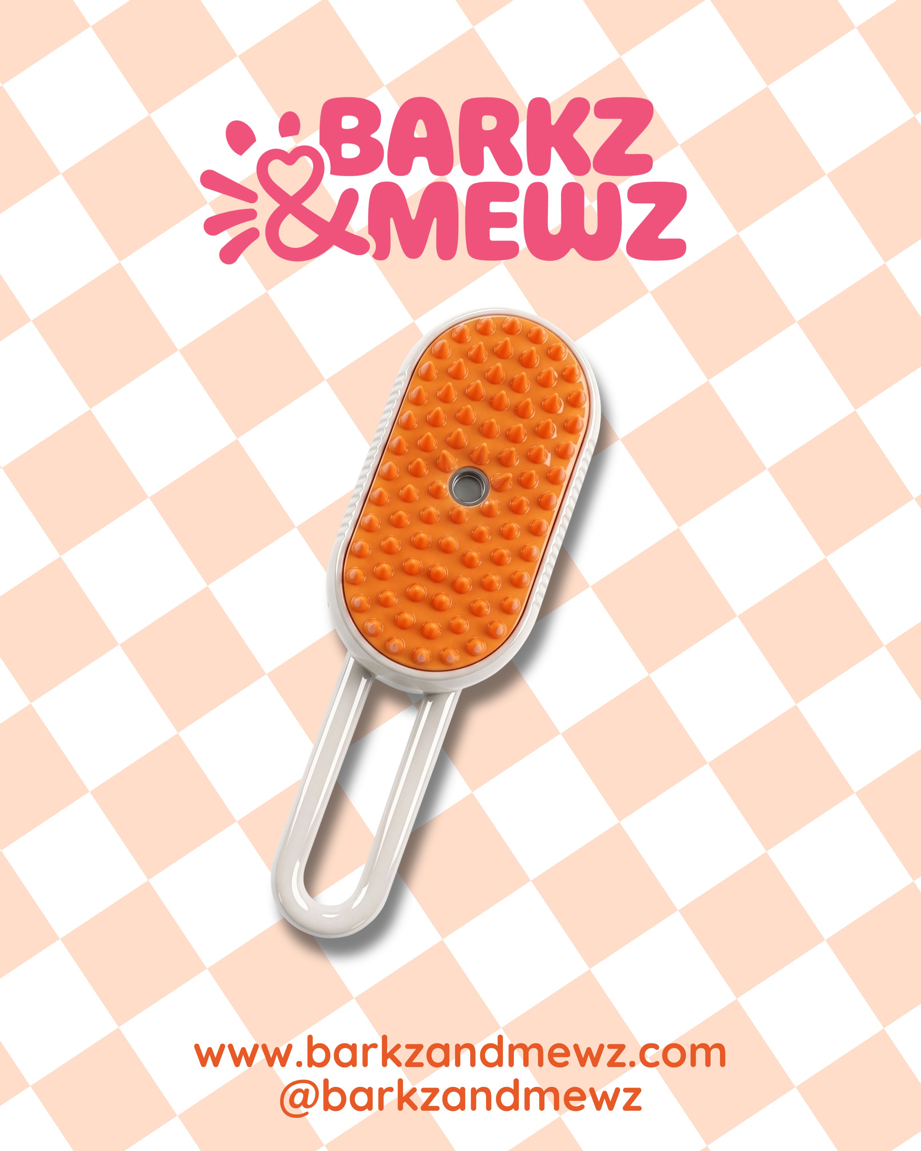 Pet Spray Massage Brush with Handle view 7