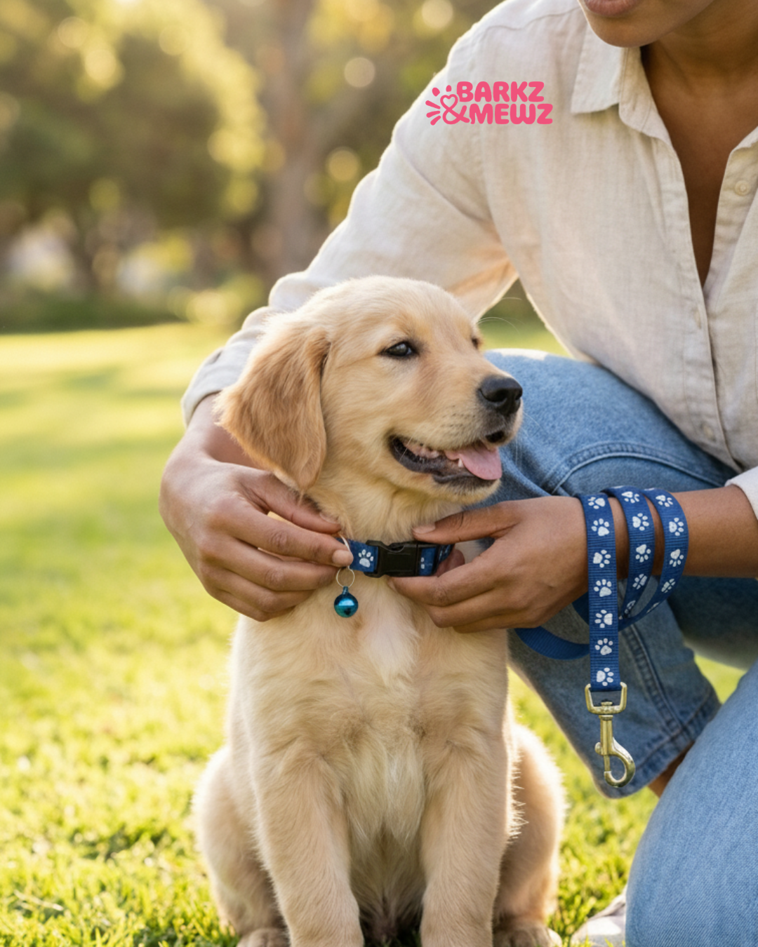 Collar & Leash – Soft Nylon + Bell (S, 10mm) view 4