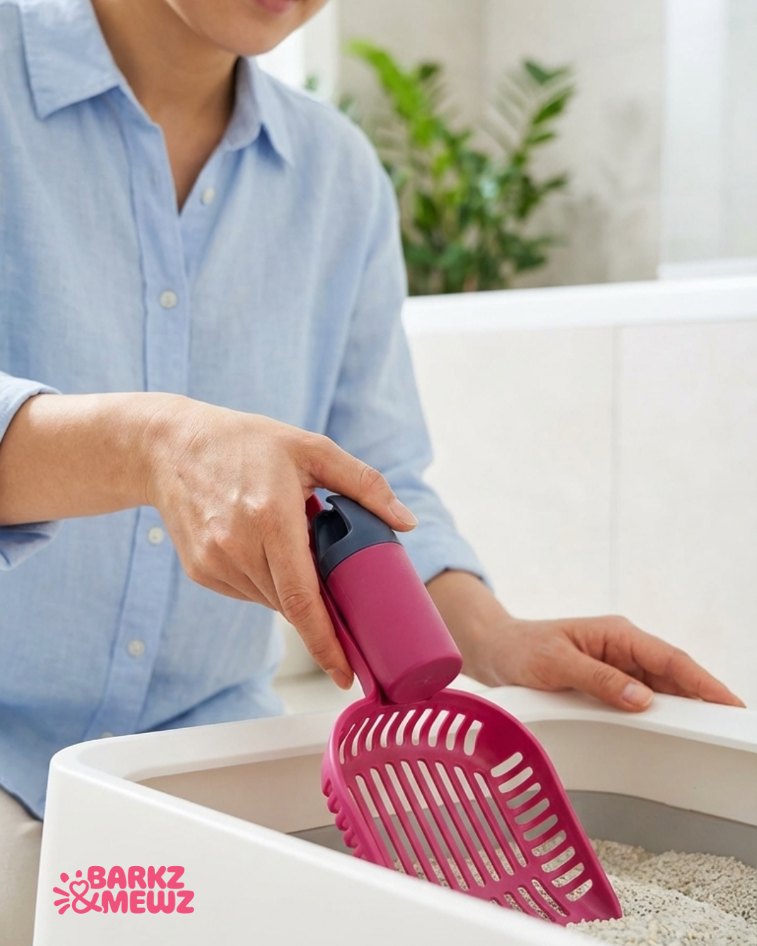 Litter Scooper with Poop Bag Holder