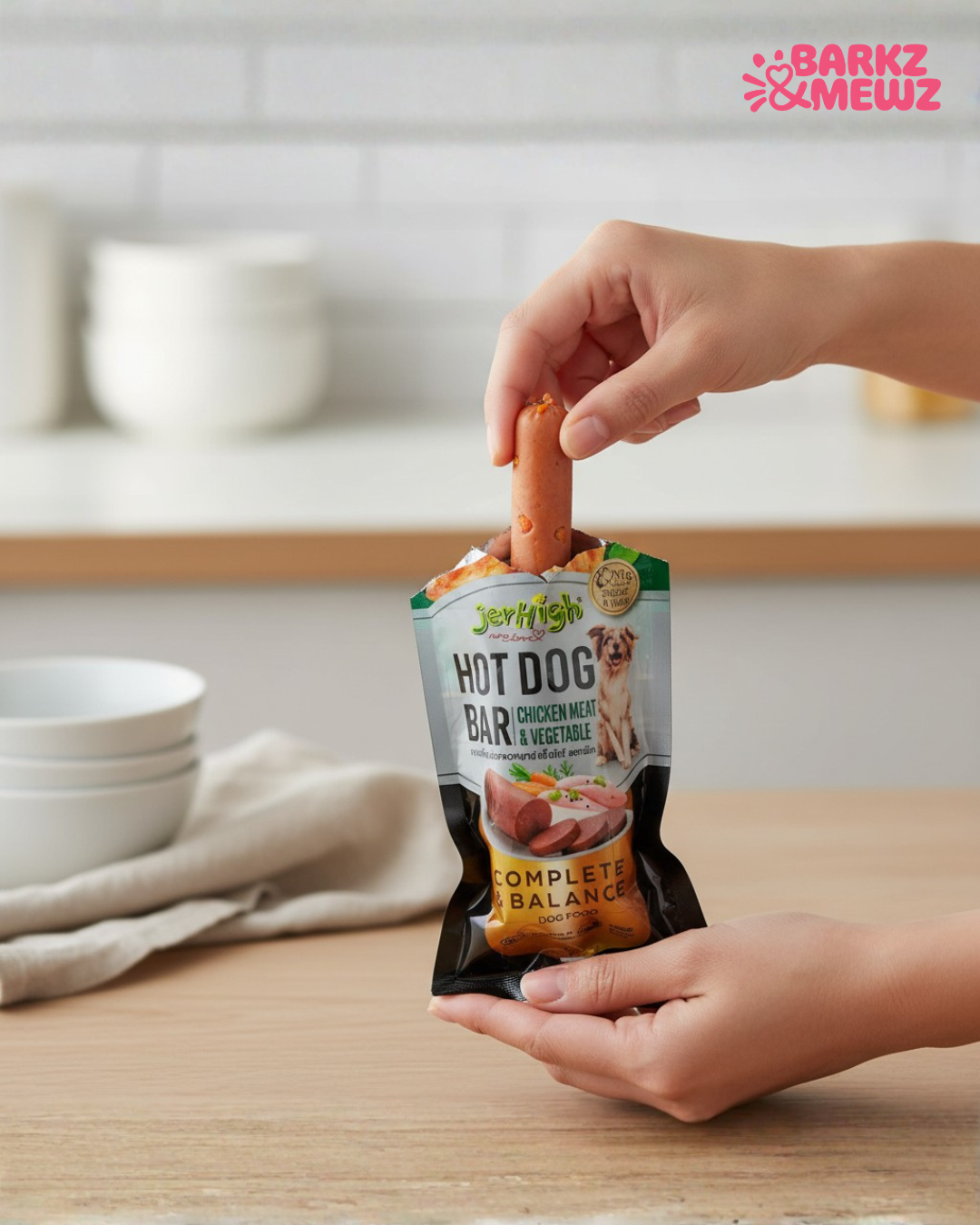Jerhigh Hot Dog Bar 150g (Pack of 5) Chicken & Veg view 5