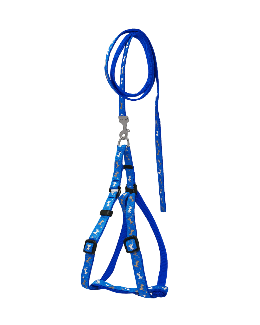 Harness & Leash – Paw Print (S, 10mm)