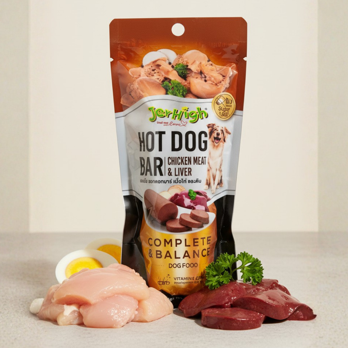 Jerhigh Hot Dog Bar 150g (Pack of 5) Chicken