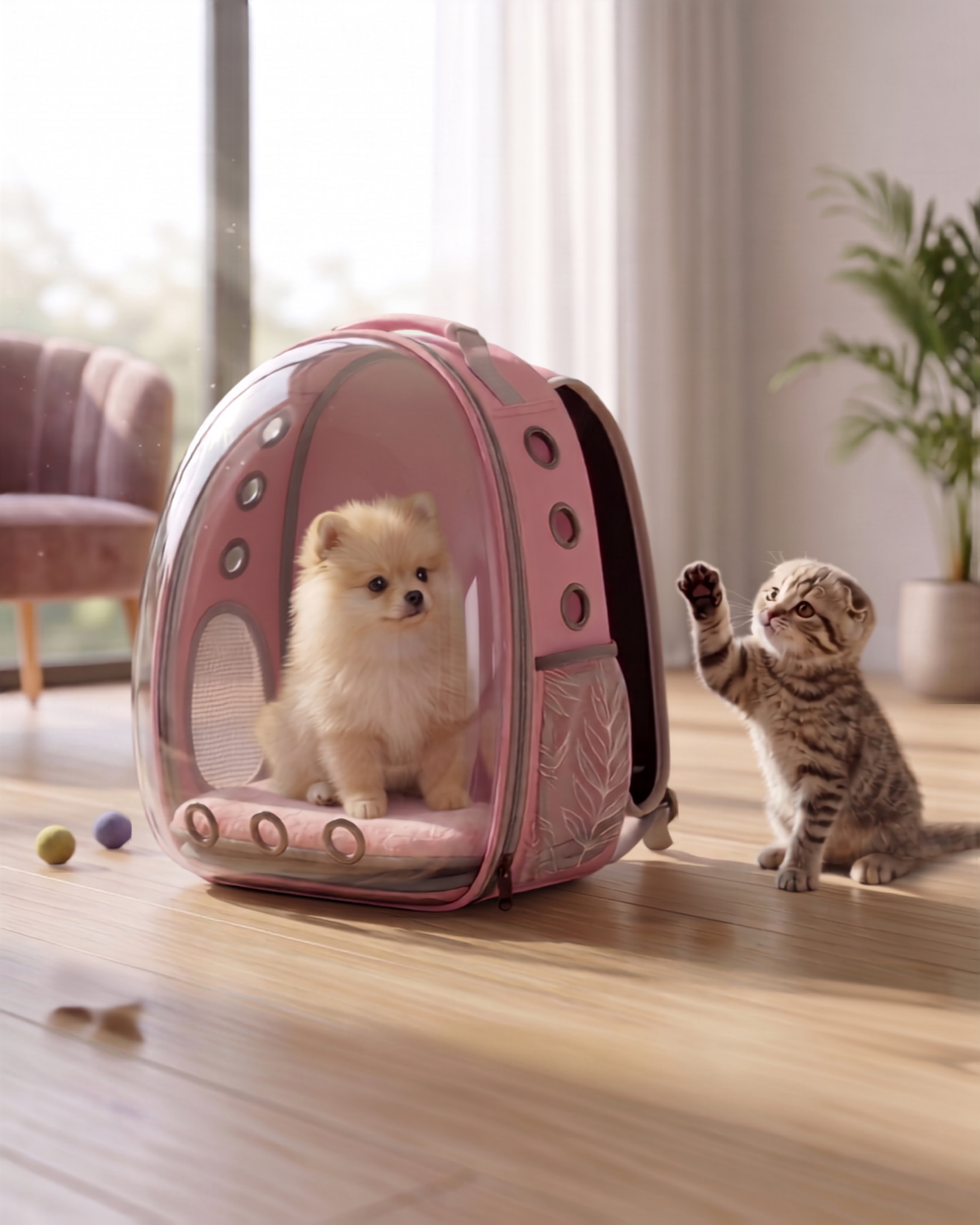 CosmoView Transparent  Pet Carrier Backpack