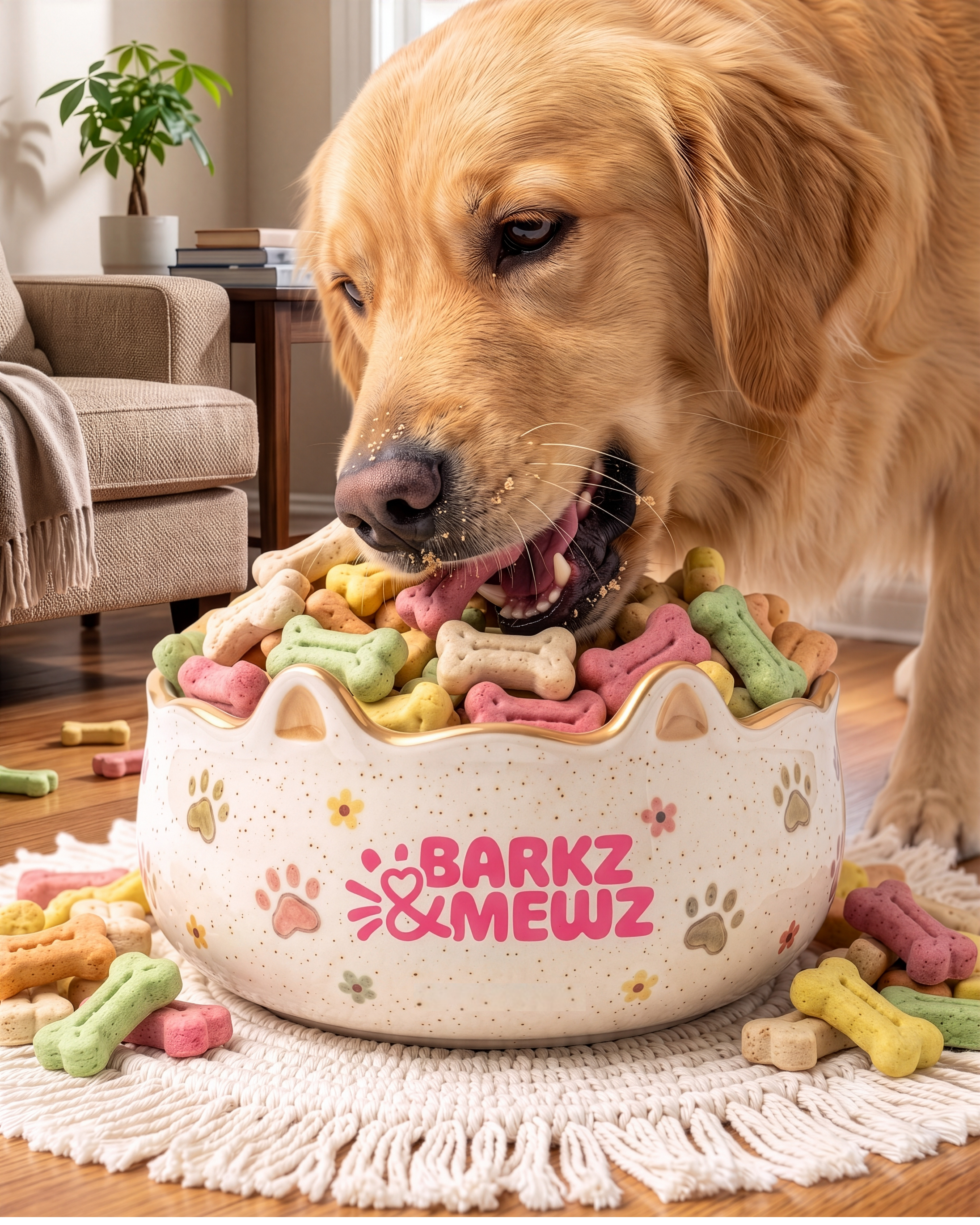 BarkzandMewz Mixed Flavour Dog Biscuits –1 Kg view 3